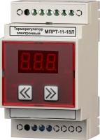Терморегулятор МПРТ-11-18 1 кВт с датчиком температуры КТУ (DIN, цифровое управление) Терморегулятор МПРТ-11-18 1 кВт с датчиком температуры КТУ (DIN, цифровое управление)