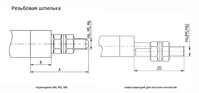 Резьбовая шпилька ТЭН Резьбовая шпилька ТЭН